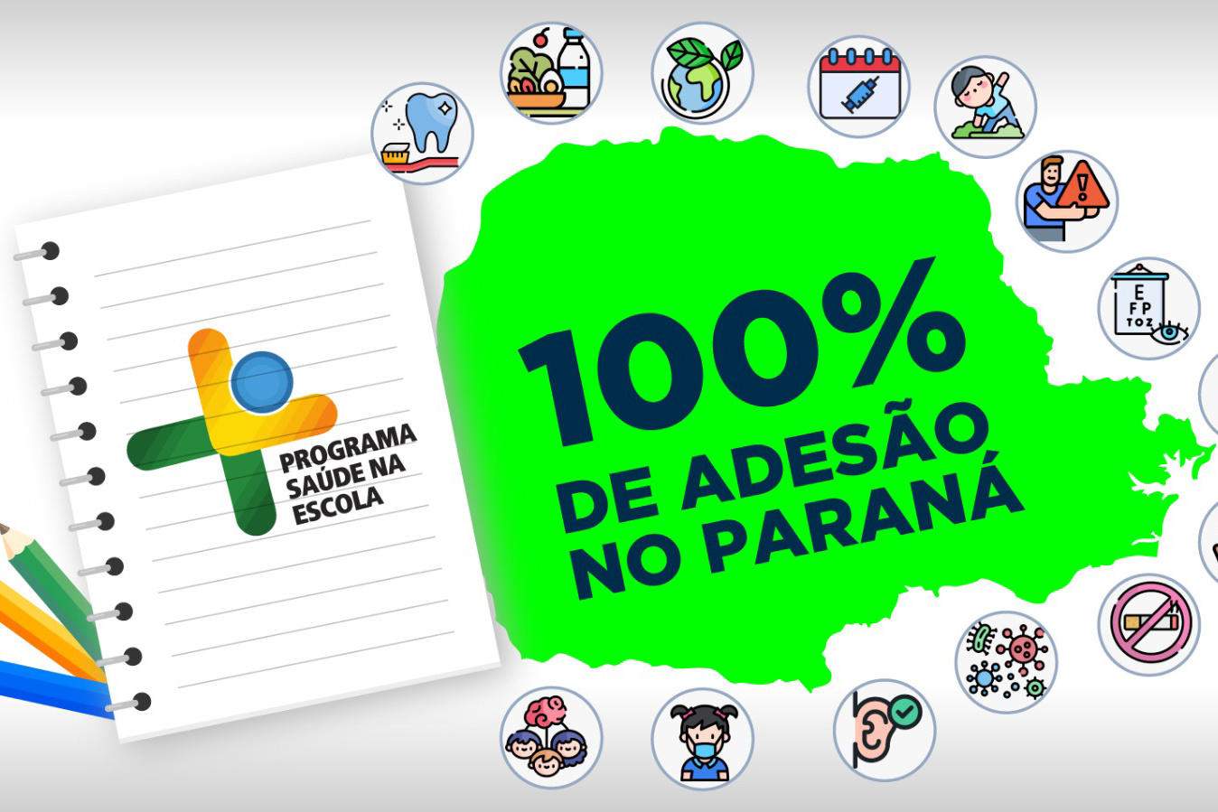 Paraná tem adesão de 100% dos municípios ao Programa Saúde na Escola pela 1ª vez na história